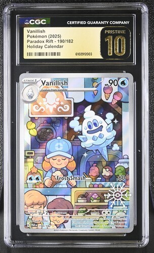 Vanillish - (Holiday Calendar) 190/182 Holo - PRISTINE 10!! Very Rare Find!!
