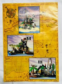 LEGO 6270 Forbidden Island Pirate Island Complete OBA Instructions 1989