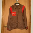 Rare Vintage 60s-70s COKE Coca Cola Brown Delivery Driver Jacket Mens
