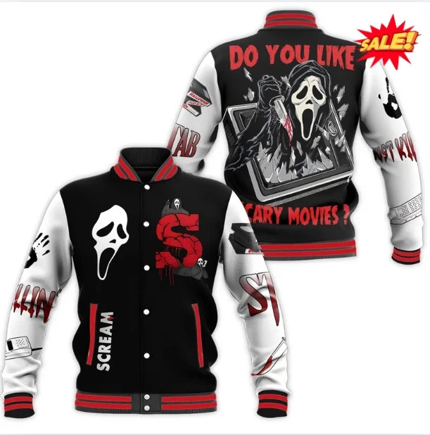 Ghostface Baseball Jacket Halloween 2025