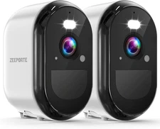 2PACK ZEEPORTE SMART WIFI BATTERY CAMERA