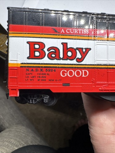 1975 TYCO HO SCALE BABY RUTH CANDY BAR BOX TRAIN CAR WITH CHUG-CHUG SOUND - Picture 7 of 8