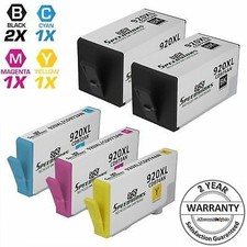 5 BLACK COLOR 920 XL 920XL set CD975AN Ink Cartridge for HP 6000 6500 6500A Plus