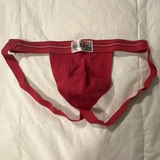 KAREN SPACE Men's Jockstrap Polyester Nylon Spandex Rubber Red Size S