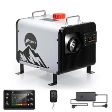 HCALORY HBH2 8KW Diesel Air Heater All-in-One 12V/24V APP Remote LCD Auto Start/