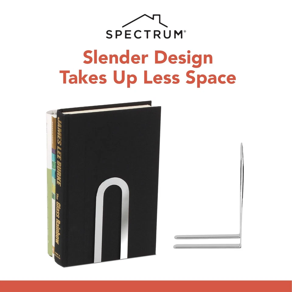 Spectrum Diversified Elements Bookends, Set of 2, Minimalist Book Stand for - Image 4 of 4