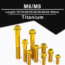 M6/M8 Titanium Internal And External Plum Blossom Flange Screws 10/15/20/25~70mm