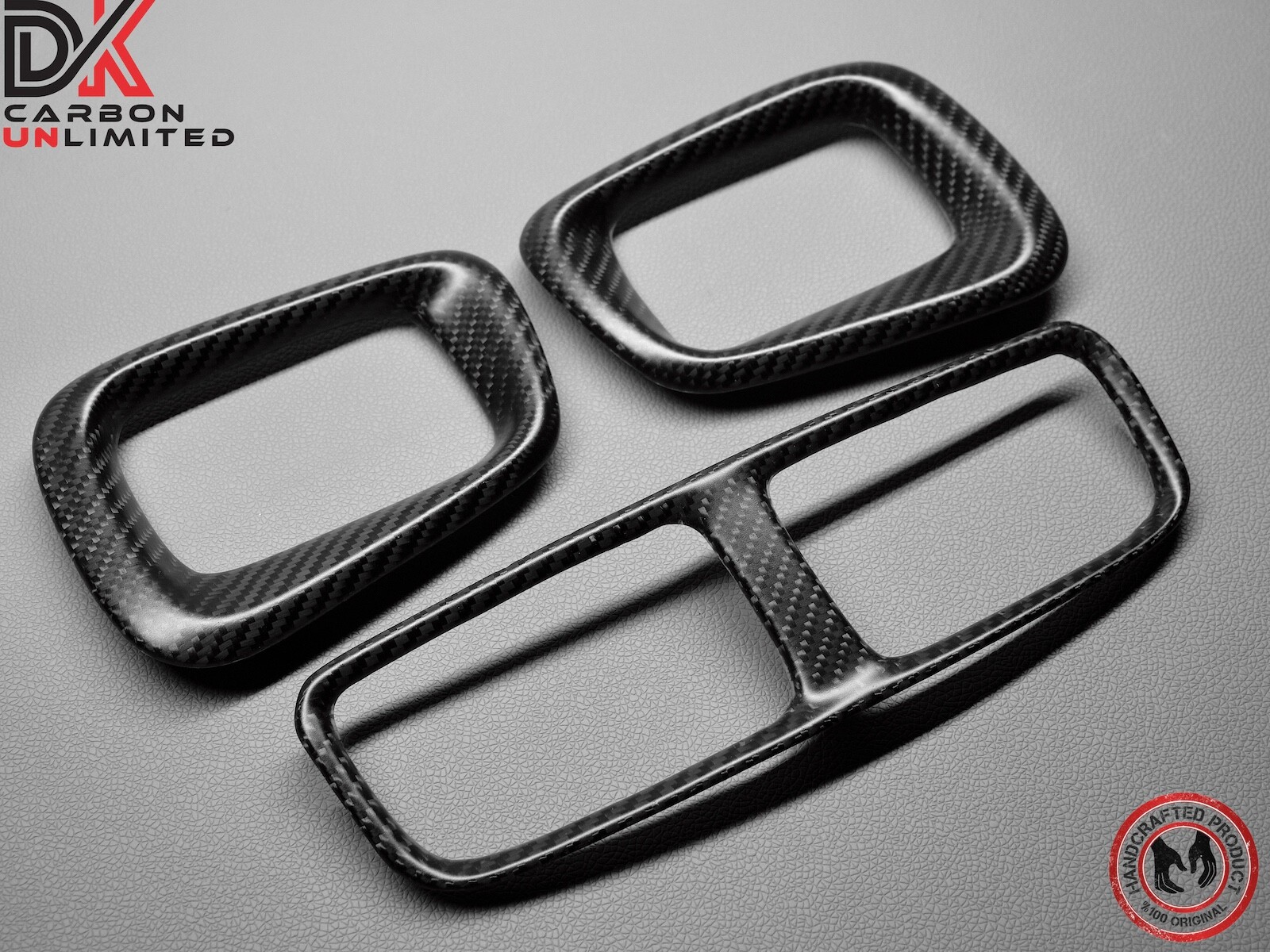 2019 Aston Martin DB11 DBS Superleggera Matte Satin Carbon Air Vent Bezels Trims