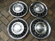 1965-1966 Ford Mustangcomet 13 Wire Hubcaps Set Of 4 Oem Hollander 964
