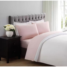 Blush 3-Piece Solid 180 Thread Count Microfiber Twin Sheet Set