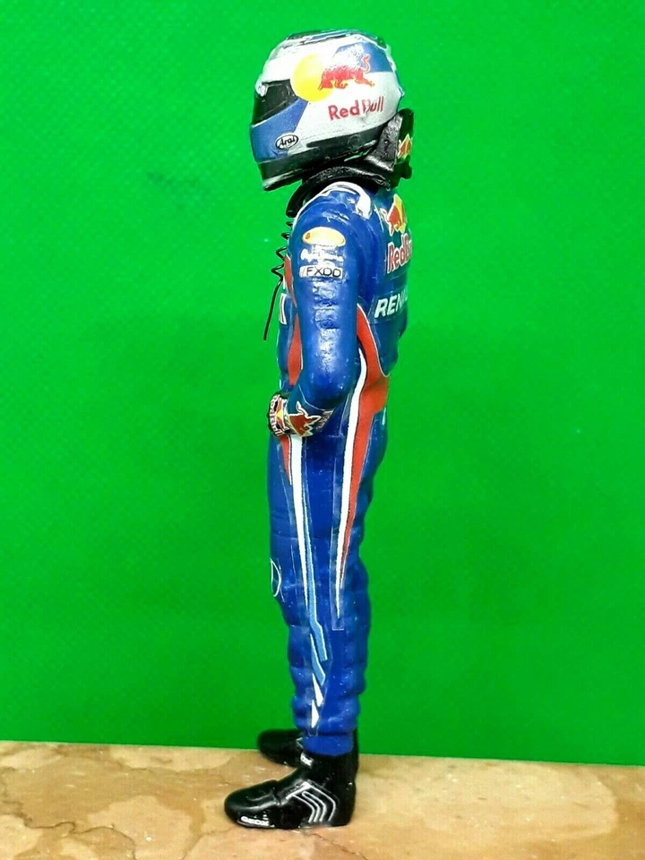 SEBASTIAN VETTEL Red Bull RB7 RENAULT 2011 pilot Mini DRIVER FIGURE 1:18 RESIN - Immagine 4 di 4