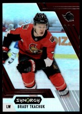 Brady Tkachuk Card 2020-21 Upper Deck Synergy Red Hockey #11 Ottawa Senators
