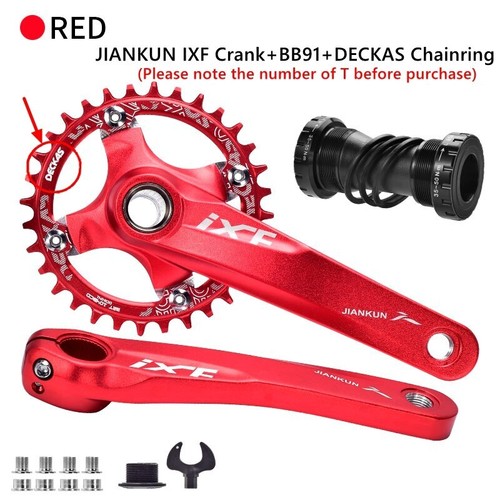 MTB Bicycle Integrated Crankset 104BCD 170mm Crank Chainring 32/34/36/38T - Picture 26 of 44