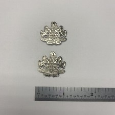 Pennsylvania Coat Of Arms Seal - Silver - Thread and Rod - NEW - Metal Insignia
