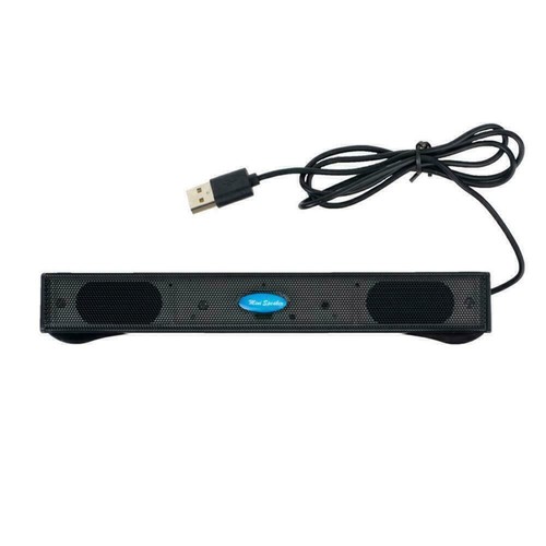 Czarny port USB Multimedialny mini głośnik do PC Laptop NAJLEPSZY przenośny ~х S3N5 T3B8 - Zdjęcie 6 z 12