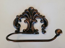 Iron Toilet Paper Holder, Bathroom Hardware Decor, oil rubbed bronze fixture new