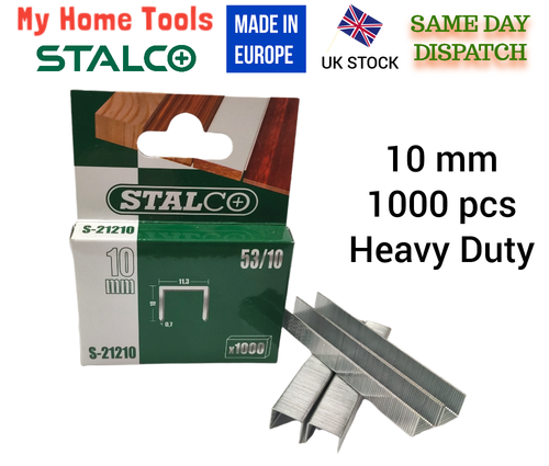 MKB 10mm Staples For Staple Gun Tacker - Pack Of 1000, Perfect For Upholstery
