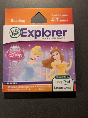 Leap Frog Leapster Explorer Disney Princess Pop-Up Story Adventures 4-7 Leapfrog