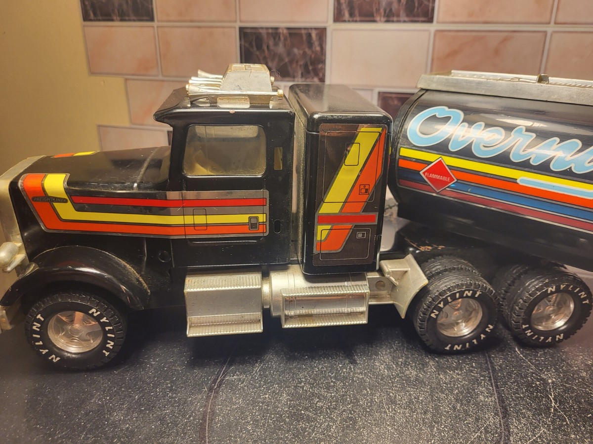Vintage Nylint Overnight Tanker Express & Kenworth Black
