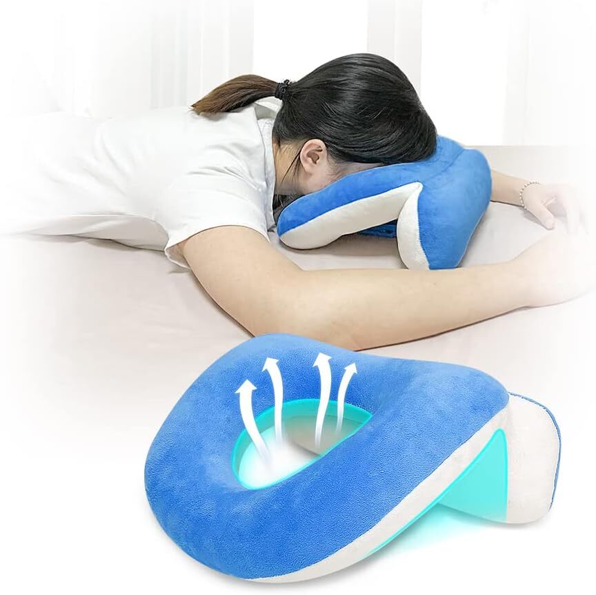 Face Down Pillow After Eye Surgery for Stomach Sleeper Prone Pillow Desk  Napping