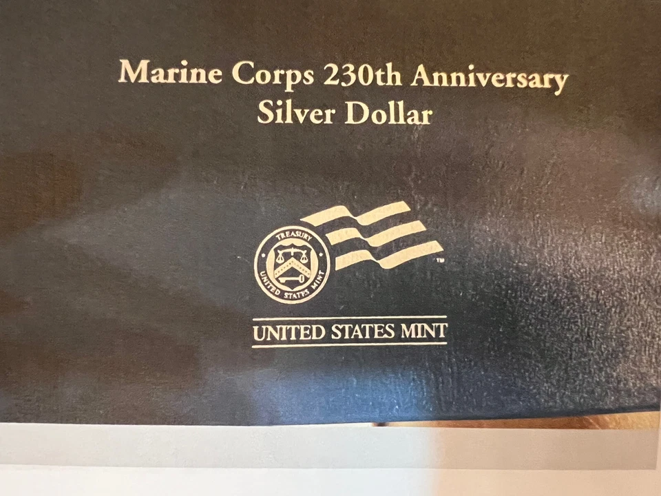 2005 UNITED STATES MARINE CORPS 230th ANNIVERSARY PROOF SILVER DOLLAR. - Image 4 of 4