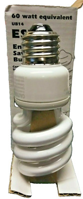ONE ESB Compact Fluorescent Lamp 14 watts 900 Lumens - 10x longer / less energy