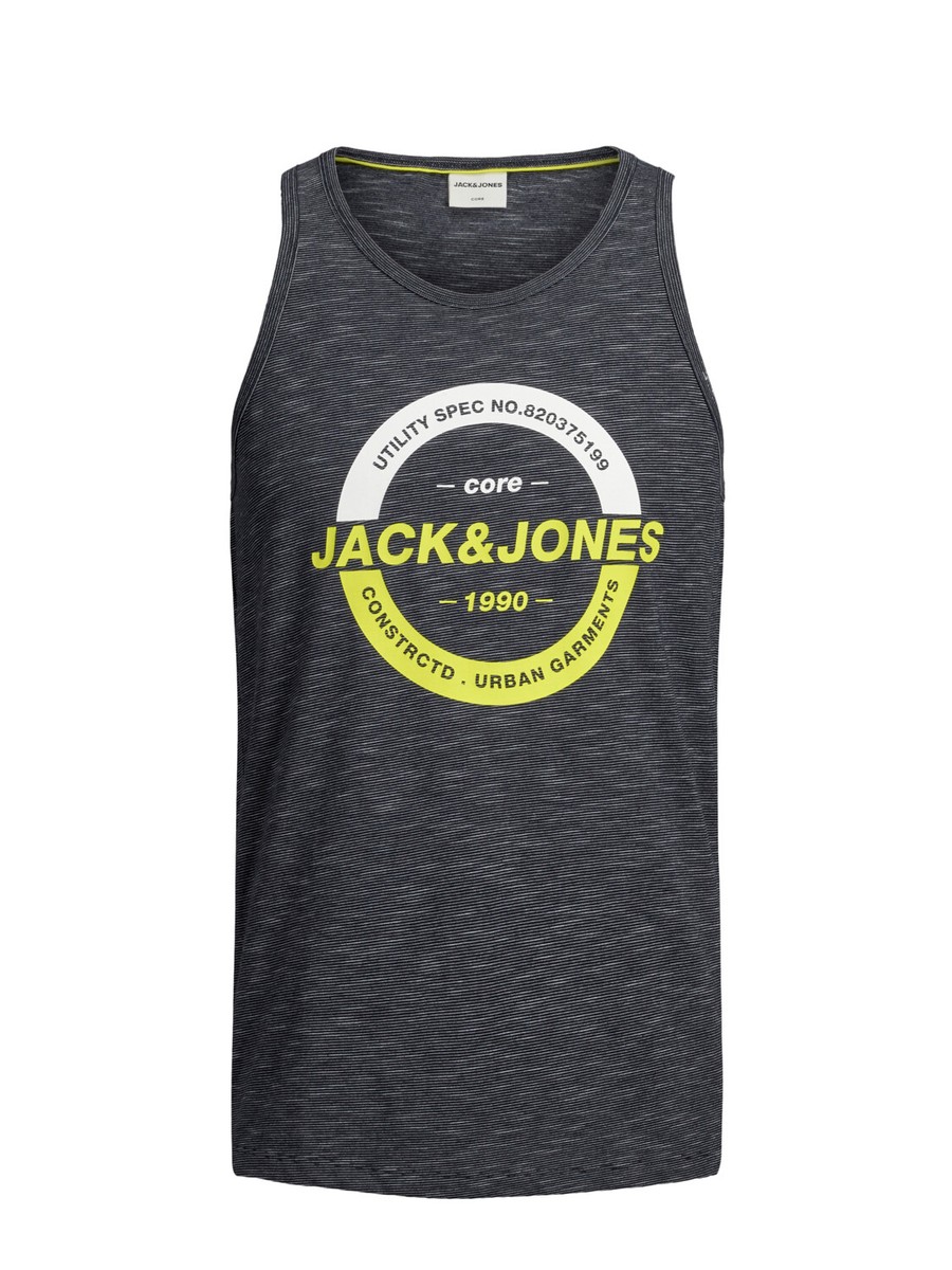 Camiseta De Tirantes Jack & Jones Jcounion Para Hombre - Estampado, Primavera/verano, Cuello Redondo