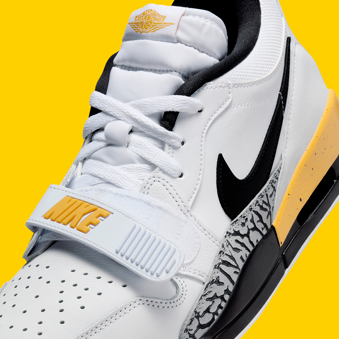 Nike Air Jordan Legacy 312 Low White Black Tour Yellow Ochre 