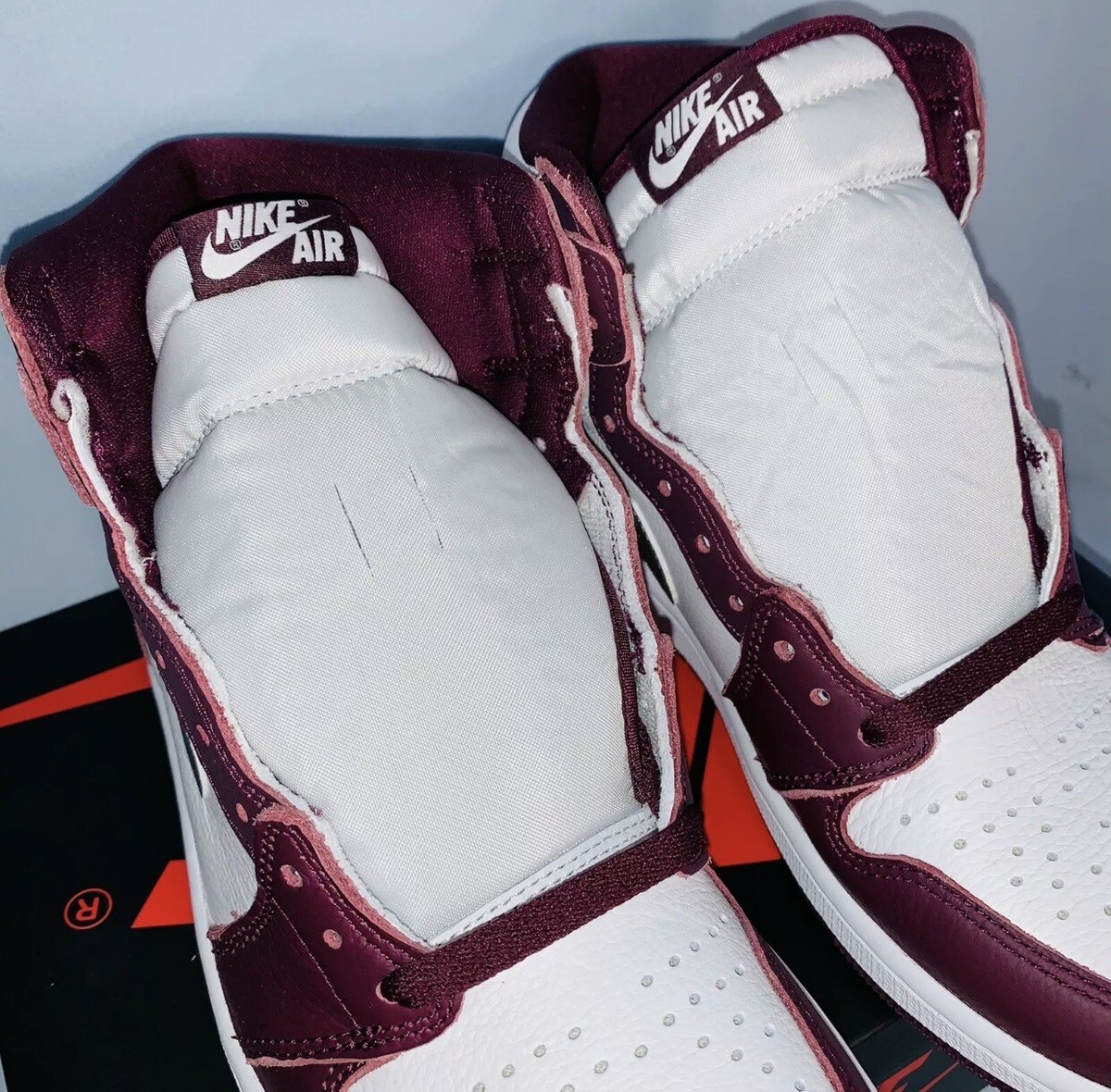 Jordan 1 High Bordeaux 555088-611 Size 9.5 Mens In Hand Ships ASAP