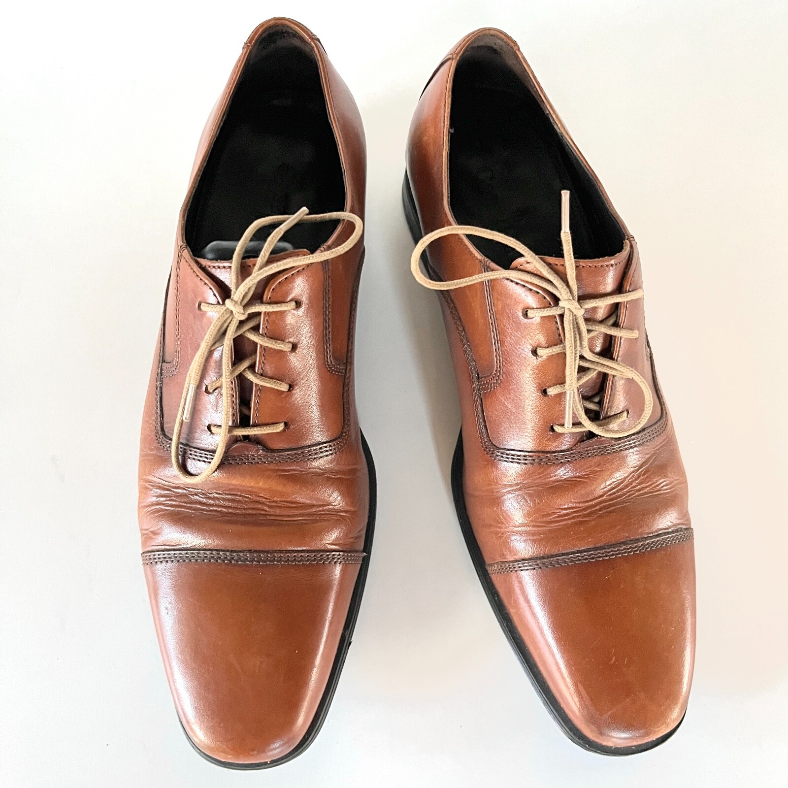 SAOLA Scarpa Cole Haan Jefferson Grand Cap Toe Oxford da uomo taglia 9 5 marrone elegante in pelle