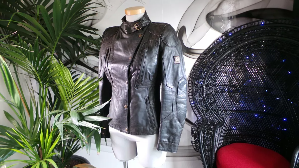 Belstaff gold shop label leather jacket