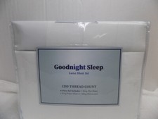 Goodnight Sleep Luna 6 Pc Queen Sheet Set, 1200 Thread Count Cotton Blend