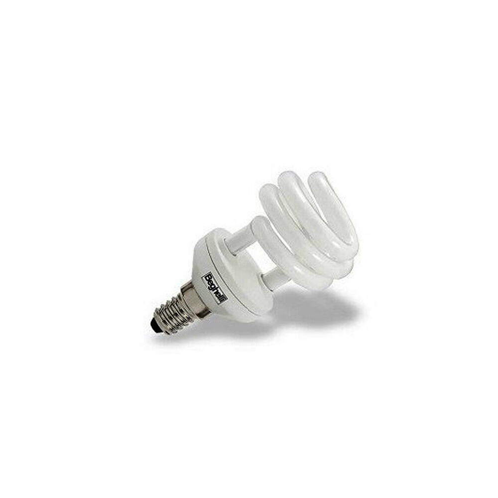 LAMPADINA RISPARMIO ENERGETICO SPIRALE BEGHELLI COMPACT 9W E14 2700K  - COD. ...
