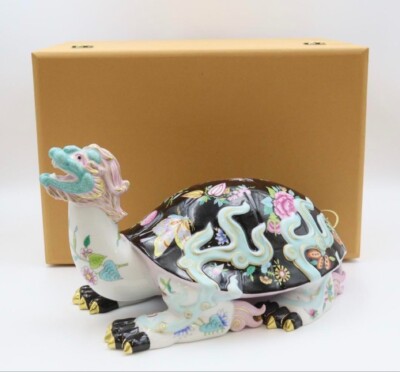 Herend Dragon Turtle Animal Figurine Rare Limited Edition 150