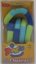 Tangle Jr Classic Sensory Fidget Toy Brain Tool Stress Relief Blue Purple Green
