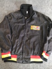 California VINTAGE Mens Bosch Spark Plugs Black Wind Breaker Jacket Sz M