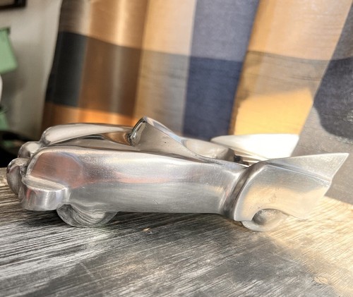 Vintage 1930er Jahre poliert Schwerguss Aluminium Thunderbird Zigarette Aschenbecher Hvy