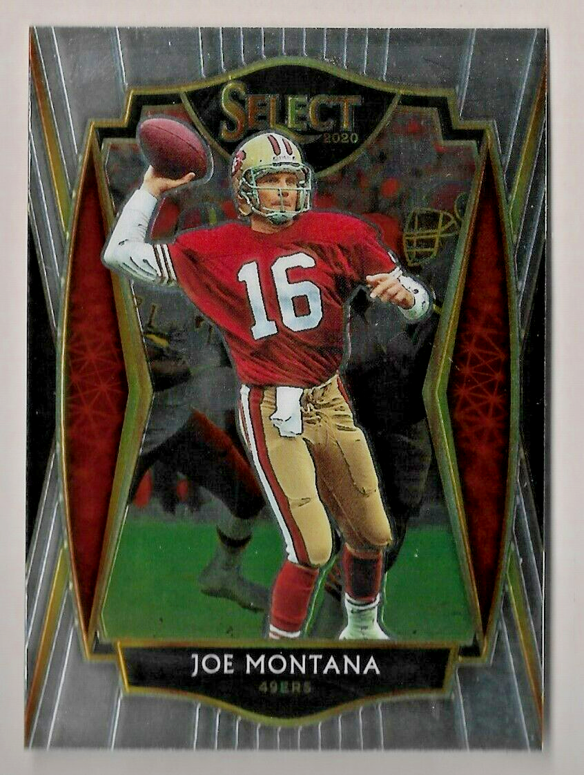 JOE MONTANA 2020 SELECT FOOTBALL PREMIER LEVEL INSERT CARD