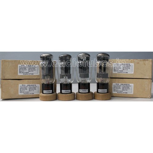 JAN-6AS7G RCA Military Grade Made in USA Amplitrex Tested 1Match Quad (4Pcs)
