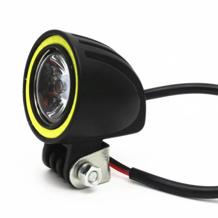 Luces de trabajo LED de aluminio con haz de punto luces antiniebla redondas para todoterreno coche camión Foto 4 de 4