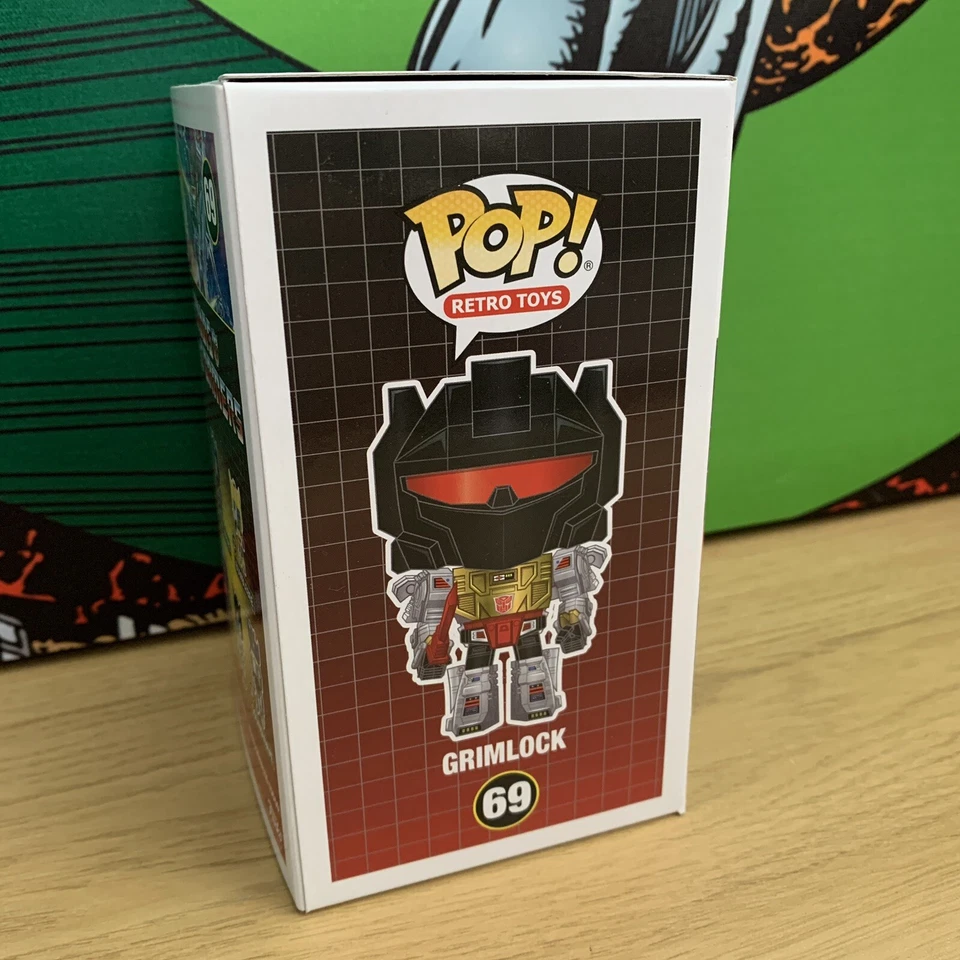 Funko Pop! #69 ECCC Limited Edition Grimlock Transformers Retro + Pop Protector - Image 3 of 4