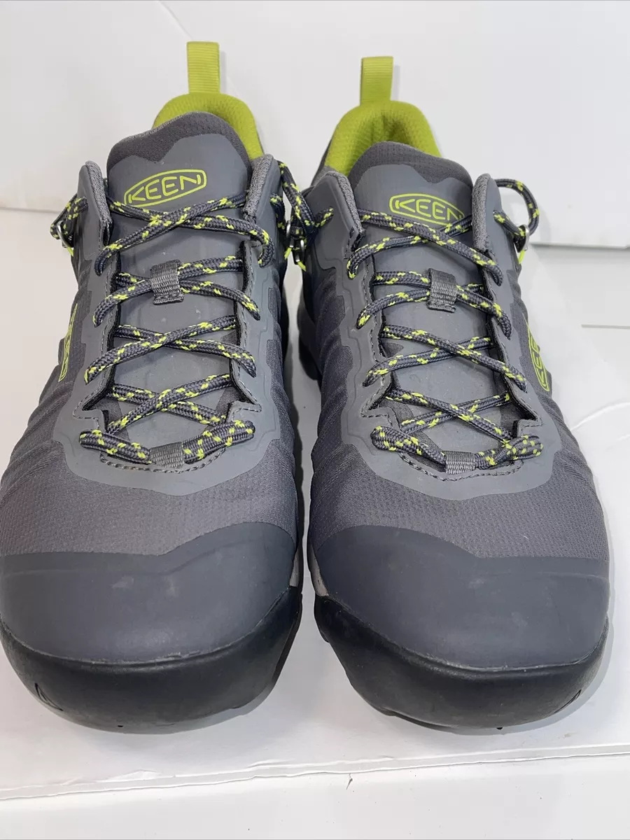 Keen Gray w Neon Waterproof Konnect Fit Men Shoes Low 12 EUC