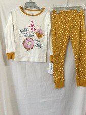 New Carter's Girls Cupcakes Pajama 2pc Set Snug fit Long Sleeve Toddler U pick