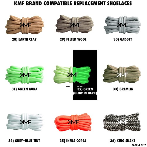 KMF BOOST 350 V2 Shoelaces Laceswap For YEEZY Adidas Shoes Rope Premium Laces - Picture 5 of 8