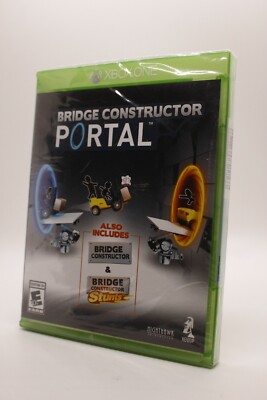 Bridge Constructor: Portal - Xbox One - Puzzle Stunt Game - NEW/Sealed -See Desc
