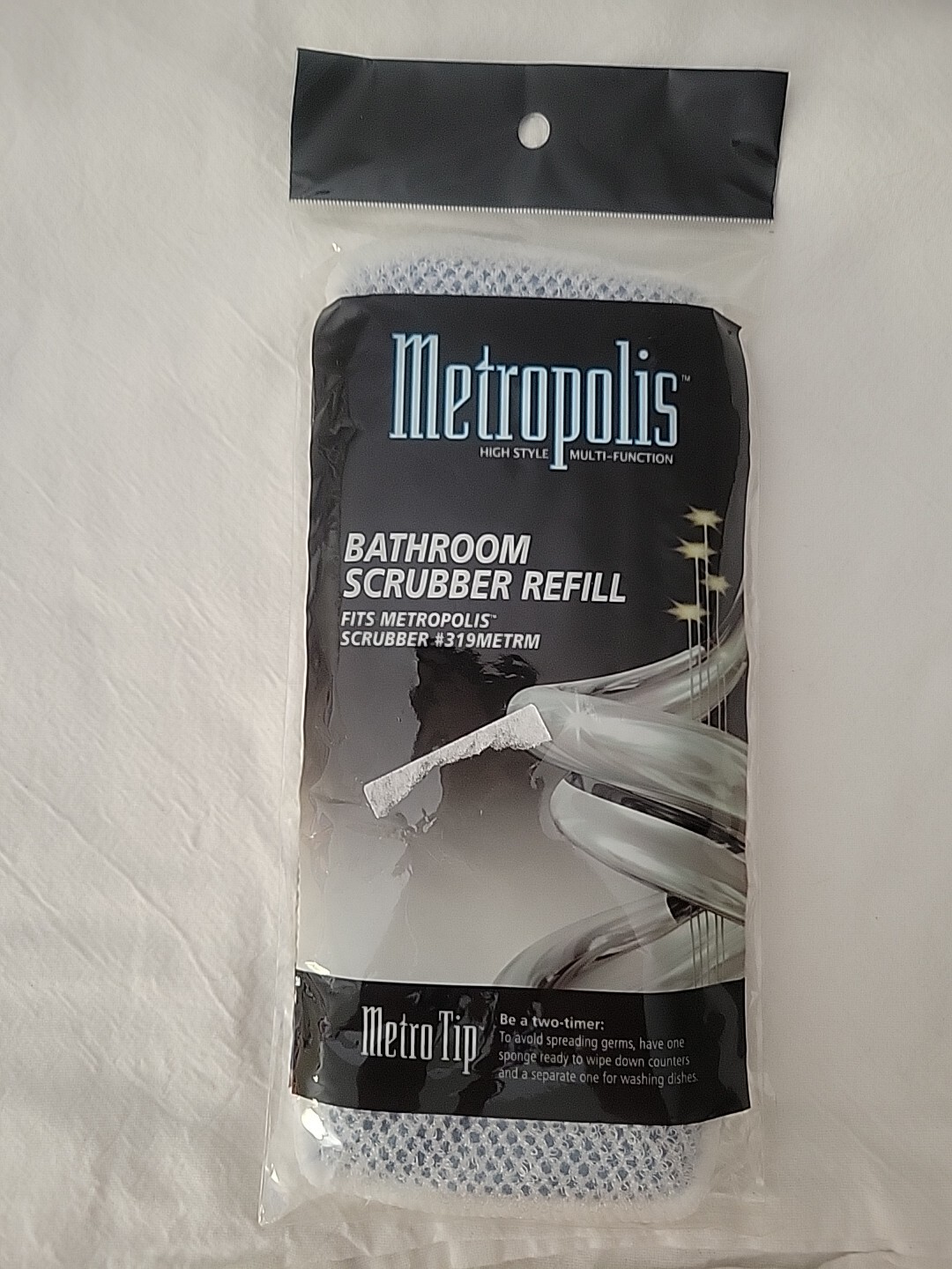 New  Quickie Metroplis Mop Head Replacement Bathroom Scrubbe