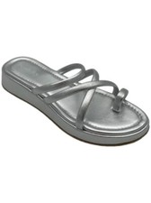 Seychelles Flat Sandals Rule The World Silver Metallic