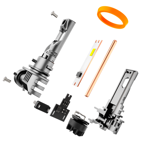 AUXBEAM H11 9005 Combo LED Headlight Bulbs High Low Beam 1:1 Kits 6500K 25000LM - Picture 11 of 12