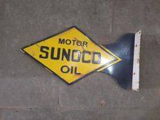 SUNOCO PORCELAIN ENAMEL SIGN SIZE 36" INCHE DOUBLE SIDED