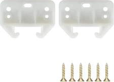 2 Pack Dresser Drawer Guide Drawer Rail Brackets Plastic Drawer Guides White Dra